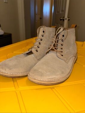 ASOS Light Beige Suede Chukka Boots